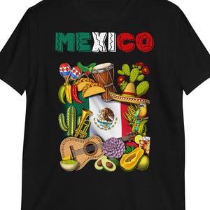 Mexico Heritage T-Shirt, Mexican Flag Tee