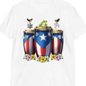 Camiseta de Puerto Rico, Camisetas Boricuas, Camiseta de Rana Coquí, Camiseta Taína, Camiseta con la Bandera de Puerto Rico, Ropa con Flores de Puerto Rico, Ropa Taína