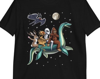 Cryptid Creatures Shirt, Bigfoot Mothman Shirt, Loch Ness Monster Tee, Cryptozoology Cryptids Clothes, Chupacabra Tee, Cryptid Clothing