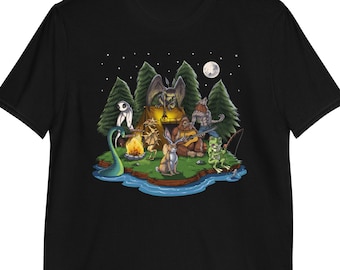 Cryptids Shirt, Cryptozoology T-Shirt, Bigfoot Shirt, Cryptid Creatures Tee, Mothman Shirts, Werewolf Clothing, Loch Ness Monster Clothes
