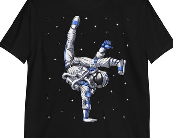 Space Astronaut Capoeira Dancer T-Shirt, Mens Capoeira Tee, Brazilian Dance Shirt, Martial Arts Shirt, Capoeira Clothing, Capoeira Clothes