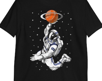 Astronaut Basketball Player T-Shirt, Basketball Tees For Men Women, Basketball Apparel, Basketball Clothing, Basketball Clothes