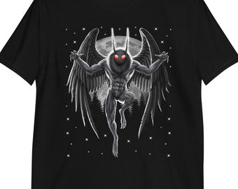 Mothman Shirt, Cryptid Creatures T-Shirt, Cryptids Shirt, Cryptozoology Shirt, Mothman Clothing, Mothman Clothes, Cryptids Apparel