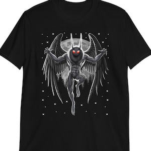 Mothman Shirt, Cryptid Creatures T-Shirt, Cryptids Shirt, Cryptozoology Shirt, Mothman Clothing, Mothman Clothes, Cryptids Apparel
