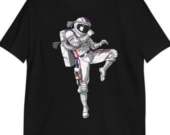 T-shirt astronaut Muay Thai, shirt vechtsport, kickboksshirt, shirt Thai Fighter, shirt thaiboksen, kleding thaibokser, kleding thaibokser, shirt karate