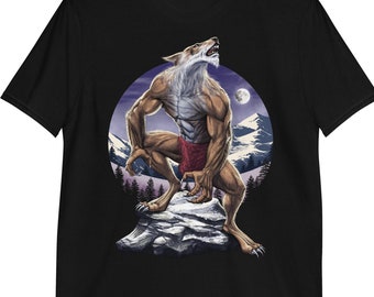 Werewolf Shirt, Full Moon Shirt, Wolf Mens Shirts, Werewolf Clothing, Werewolf Clothes, Werewolf Apparel, Werewolf Outfit, Werewolf T-Shirt