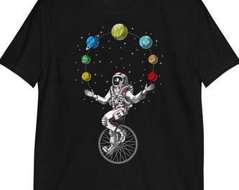 Astronaut Juggling Space Planets Shirt, Solar System Tee, Mens Space Shirts, Cosmic Shirt, Galaxy Shirt, Space Clothing, Space Clothes