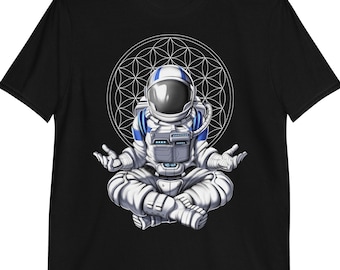 Space Astronaut Meditation T-Shirt: Yoga Zen Spiritual Clothing