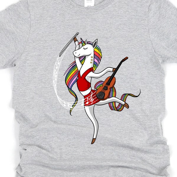 Unicorn Dancing Shirt, Unisex Violin Player Shirt, Ballet T-Shirt, Ballerina Clothing, Dancer Shirt, Unicorn Dancer Shirt, Unicorn Apparel
