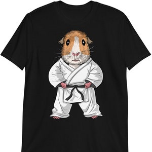 Guinea Pig Karate T-Shirt, Kickboxing Shirt, Funny Karate Tee, Taekwondo Shirt, Karate Clothing, Martial Arts Shirt, Karate Clothes