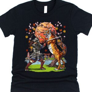 Japanese Samurai Warrior Fighting Tiger Kids Shirt Boys - Etsy