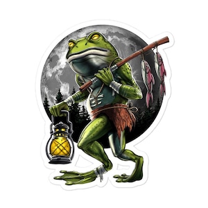 Loveland Frogman Sticker - Cryptid Creature Sticker - Cryptozoology Sticker - Cryptozoologist Gifts - Cryptids Gift