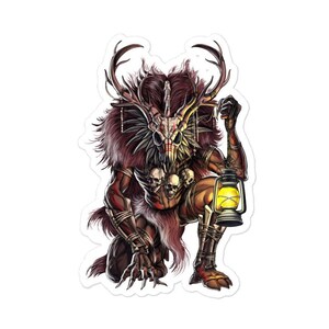 Wendigo Sticker - Cryptid Creature Sticker - Cryptozoology Stickers - Horror Monster Sticker - Cryptids Stickers - Wendigo Gifts