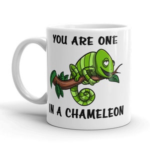 Chameleon Mug - Funny Lizard Coffee Cup - Chameleon Lover Gifts - Reptile Gifts - Lizard Lover Gifts - Chameleon Cup - Chameleon Gift Idea