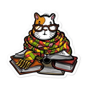 Pegatina de vinilo para conejillo de indias - Calcomanías lindas para conejillos de indias - Regalos divertidos para conejillos de indias - Idea para regalos para conejillos de indias - Regalos para mascotas cavy - Regalos para dueños de conejillos de indias