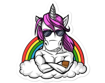 Womens Fitness Gift Exercising Sticker Funny Gym Workout Decals Fitness Unicorn Sticker Training Sticker Girls Fitness Vinyl Decal