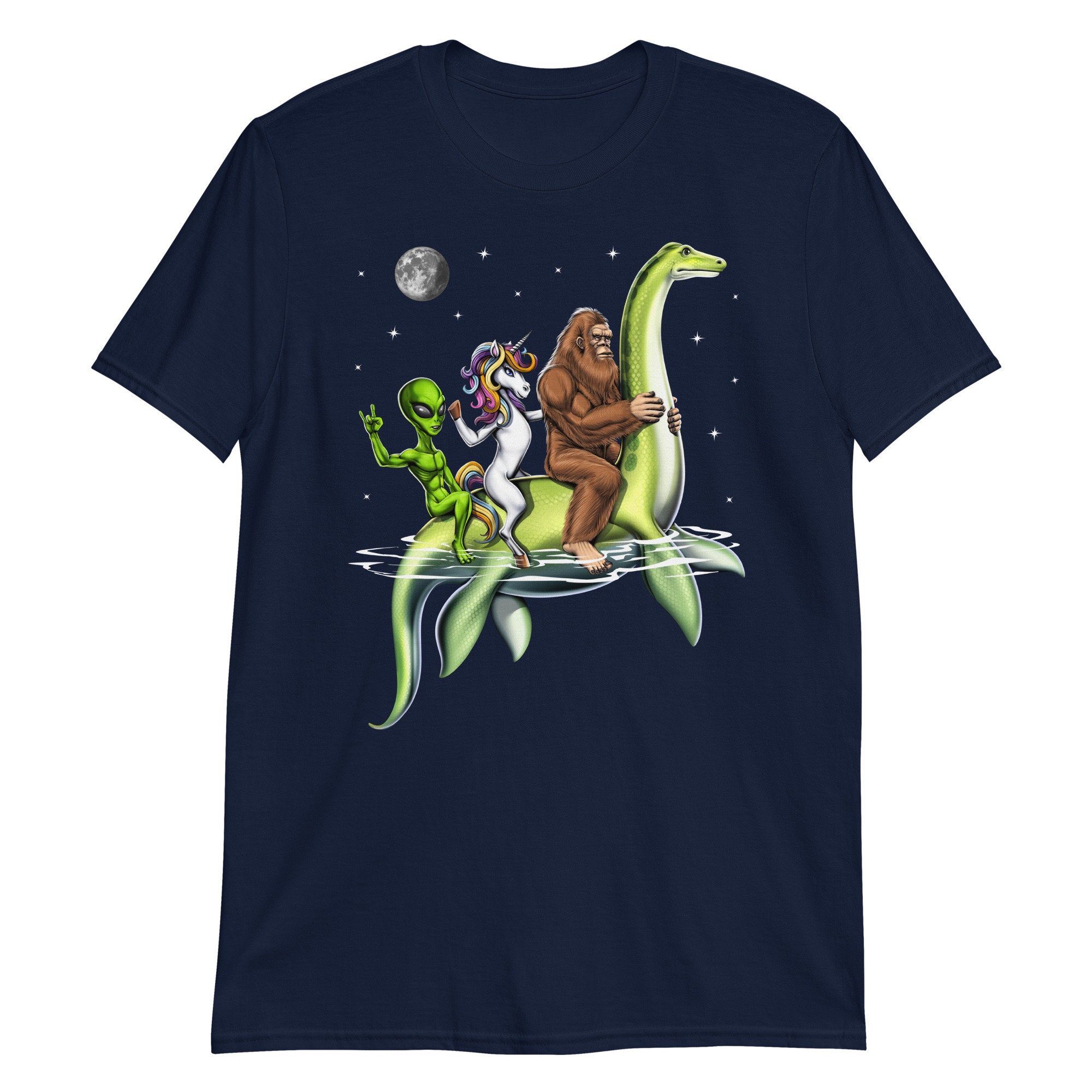 Cryptids T-shirt, Bigfoot Loch Ness Monster Shirt, Cryptozoology