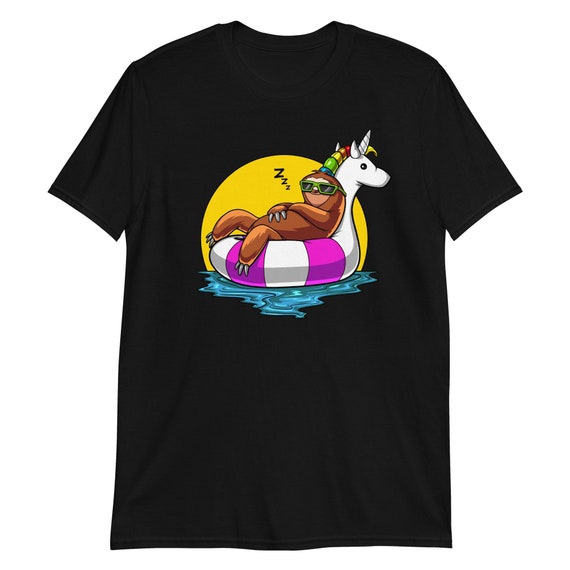 Pool Party Sloth Unicorn Float Shirt Funny Sloth Gifts Kids Pool Party Sloth Unicorn Float Shirt Funny Sloth Gifts Kids