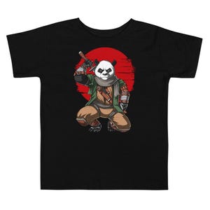 Panda Bear Ninja Kids Shirt - Funny Panda Samurai Boys Tee - Panda Clothing - Panda Kids Clothes - Panda Outfit - Panda Apparel