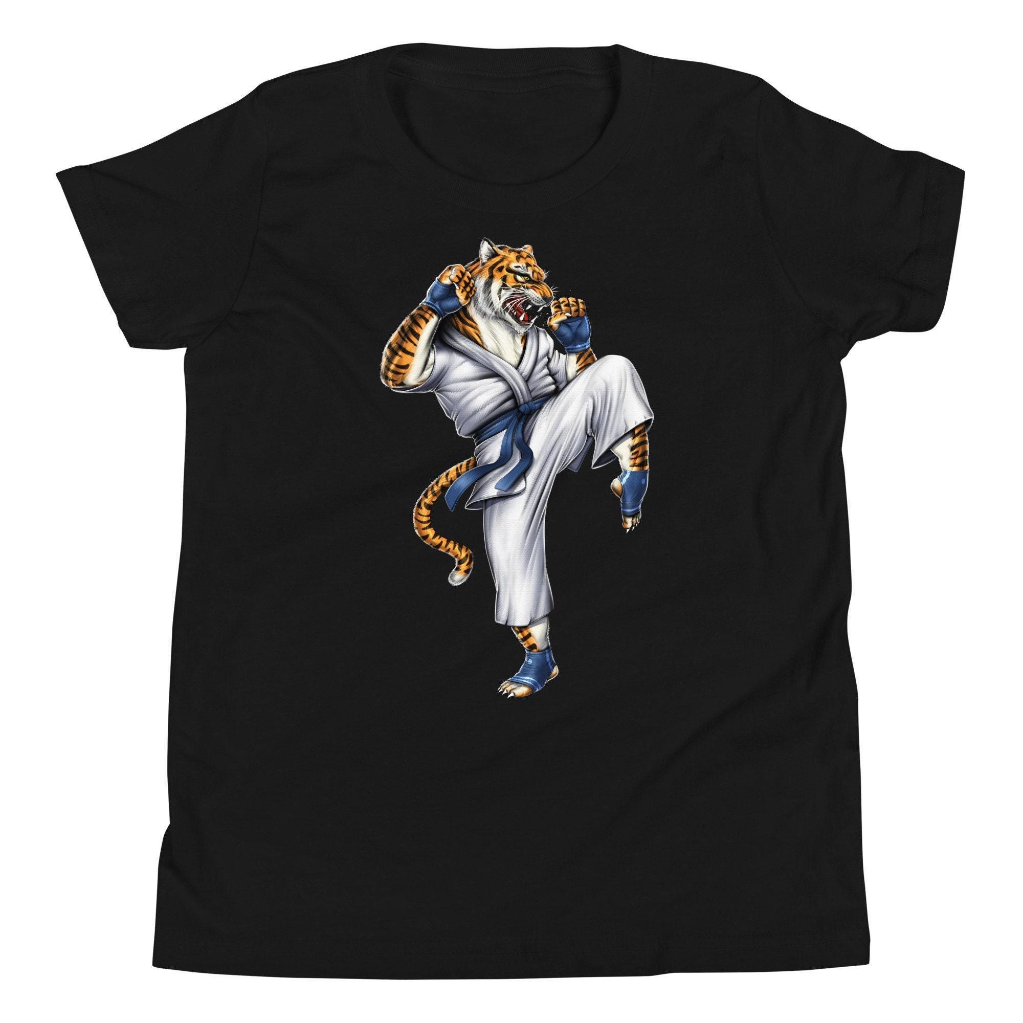 Tiger Kids Shirt, Karate T-shirt, Kickboxing Boys Shirt