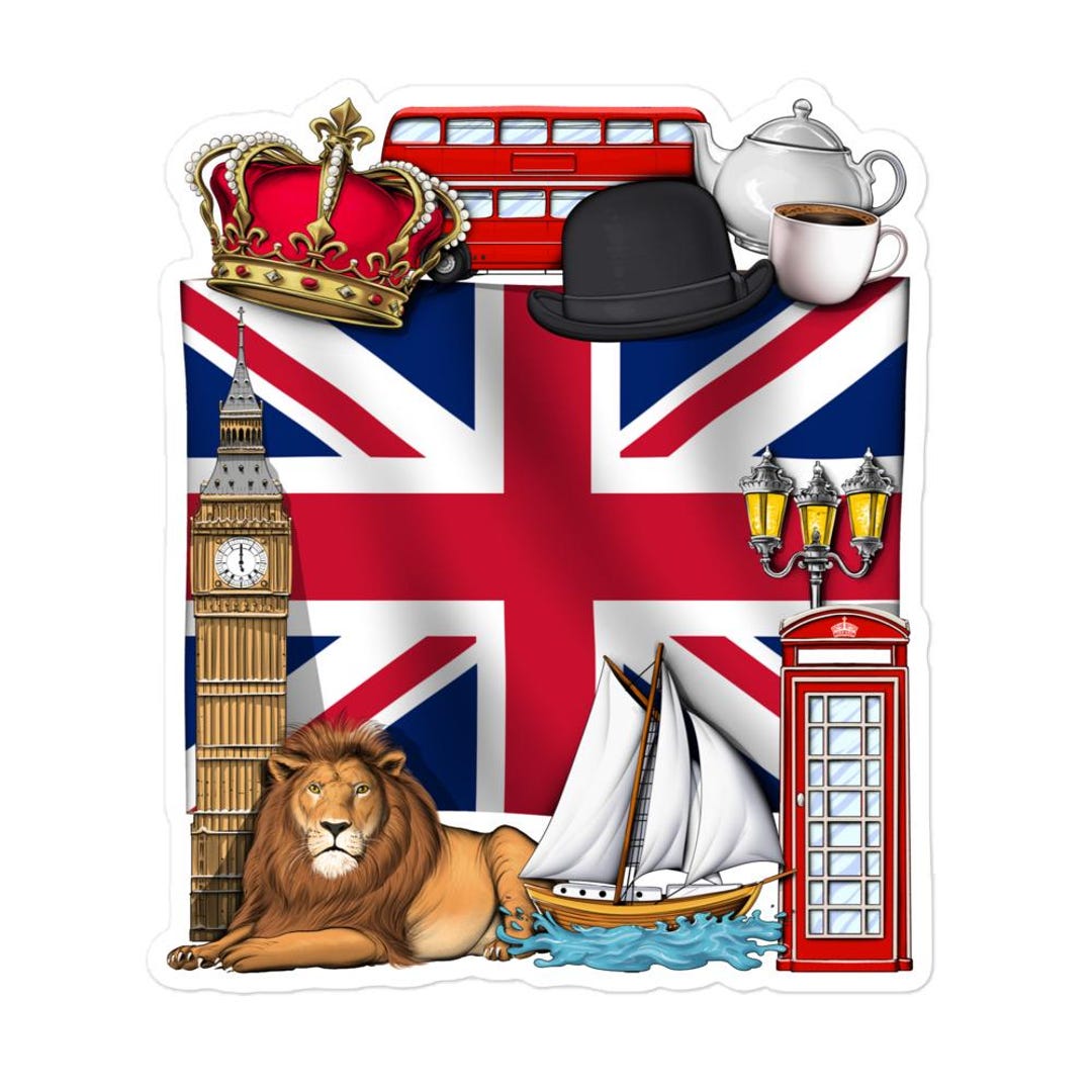 UK British Flag Sticker: United Kingdom England Decal - Etsy