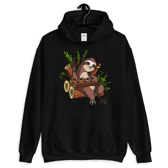 Sloth Sushi Hoodie Funny Sloth 
