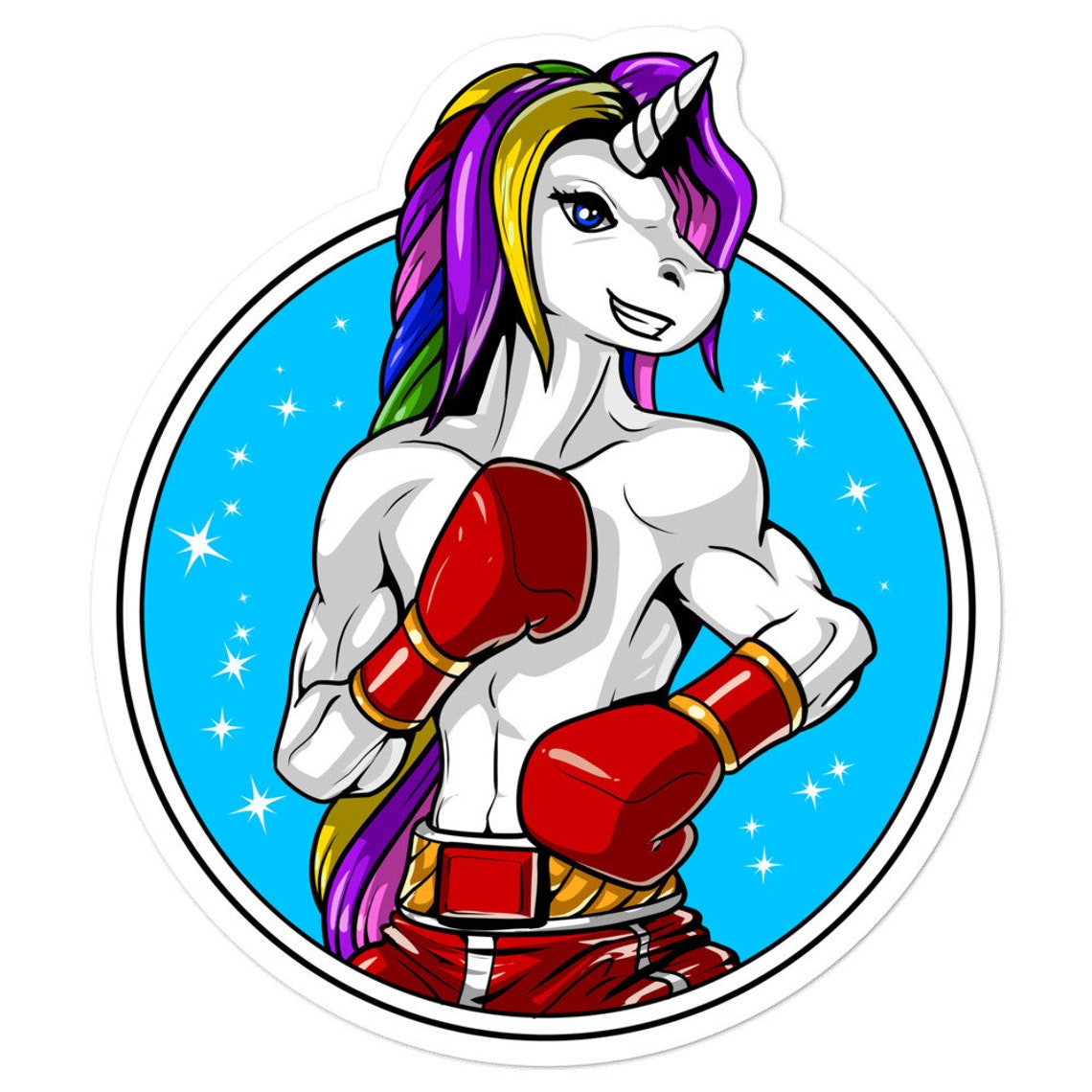 Unicorn boxing sticker kickboxing decals muay thai sticker  etsy Unicorn boxing sticker kickboxing decals muay thai sticker  etsy