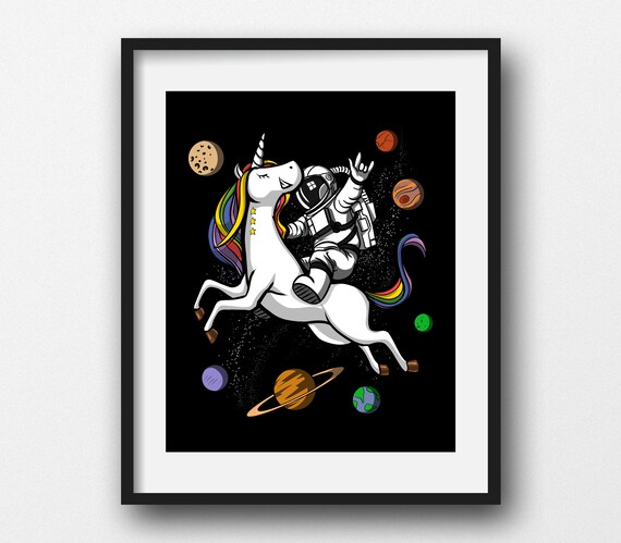 astronaut riding a unicorn