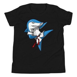 Shark Karate Kids Shirts, Kids Ninja Shirt, Shark Boys Tee, Shark Clothing, Martial Arts Shirt, Shark Kids Clothes, Karate Apparel