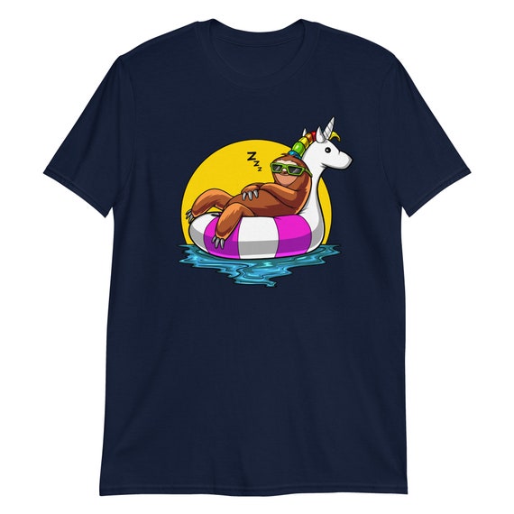 Pool Party Sloth Unicorn Float Shirt Funny Sloth Gifts Kids Pool Party Sloth Unicorn Float Shirt Funny Sloth Gifts Kids