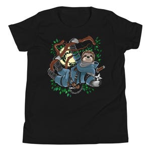 Sloth Ninja Kids Shirt, Funny Sloth Samurai Boys Tee, Sloth Clothing, Kids Sloth Clothes, Sloth Kids Outfit, Sloth Apparel, Sloth Outfit