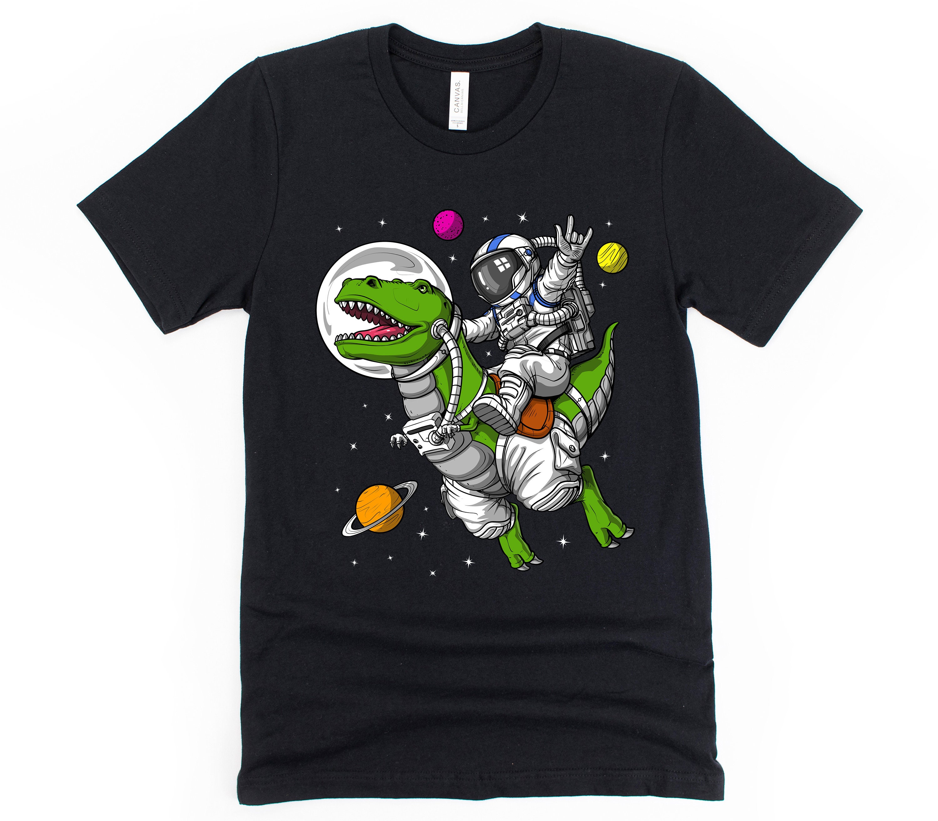 T-rex Dinosaur Shirt Outer Space Shirt 
