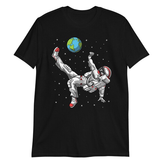 Astronaut  Soccer Player Shirt, Mens Soccer Tee, Soccer Clothing, Soccer Clothes, Soccer Apparel, Soccer Outfit, Space Unisex T-Shirt