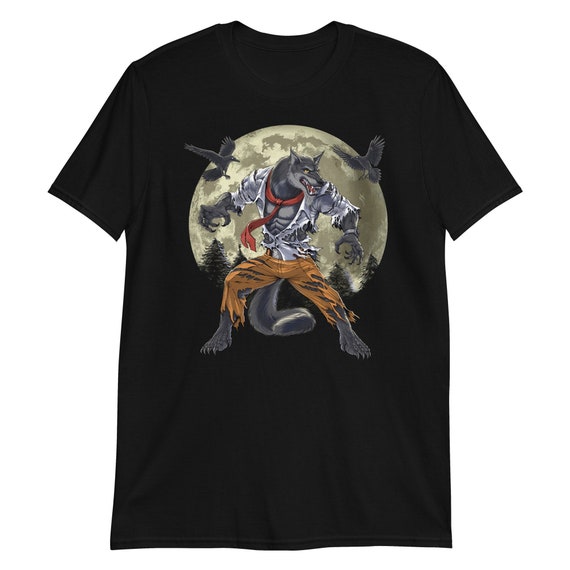 Werewolf Shirt, Full Moon Shirt, Wolf Monster Shirts, Werewolf Clothing, Werewolf Clothes, Horror Werewolf Apparel, Werewolf T-Shirt