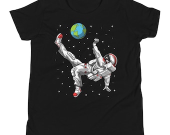 Astronaut Soccer Player Kids Shirt, Boys Soccer Tee, Soccer Lover Gifts, Soccer Kids Clothing, Funny Soccer Boys Clothing, Soccer Apparel