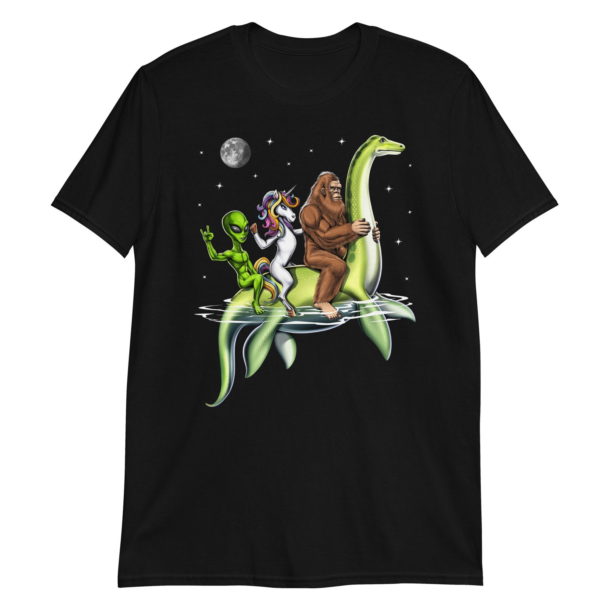 Cryptids T-shirt, Bigfoot Loch Ness Monster Shirt, Cryptozoology