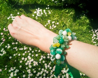 Grünes Achatband Armband: Besondere Anlässe Accessoire