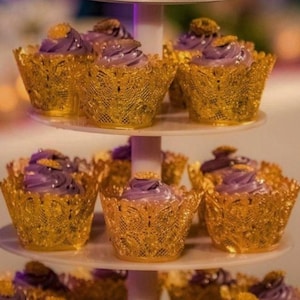 Envoltorios comestibles de encaje para cupcakes