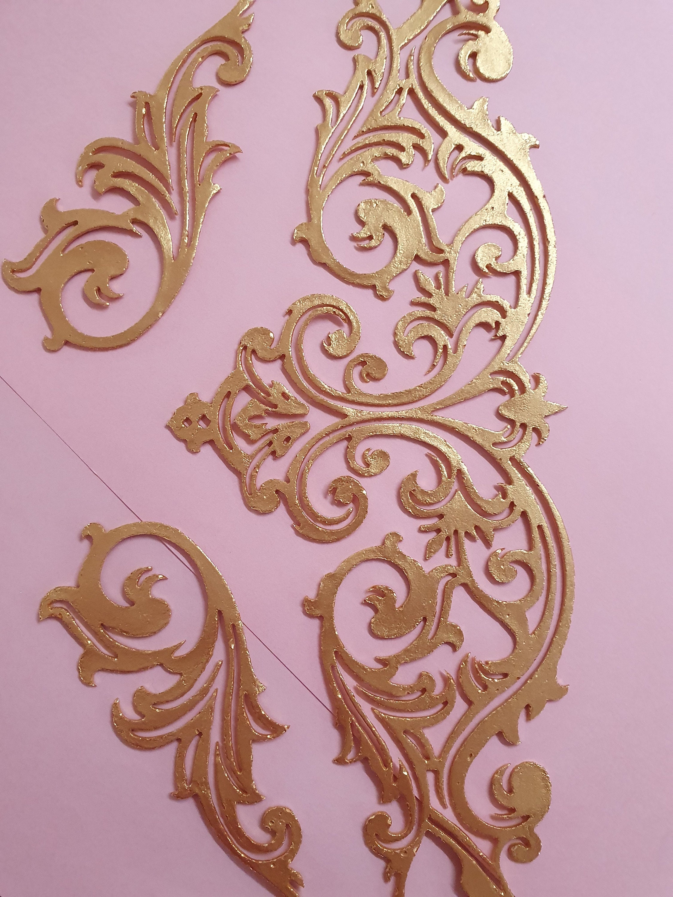 3pc Border Edible Cake Lace