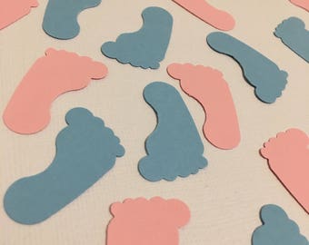Baby voeten Confetti | Baby shower decoraties | Baby Shower Confetti, Baby Shower Party Decoraties, Gender Reveal Party Decoraties