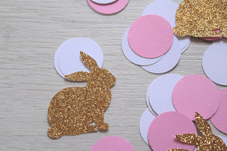 Pink First Birthday Decorations Some Bunny is One Party Decorations Some Bunny First Birthday Decorations Rabbit Pink Bunny Confetti