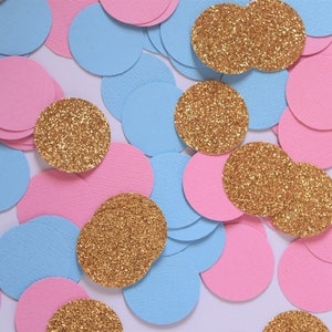 Pink and Blue Gender Reveal Confetti, Gender Reveal Party Decorations, Baby Shower Decorations, Gender Reveal Baby Shower Decorations,