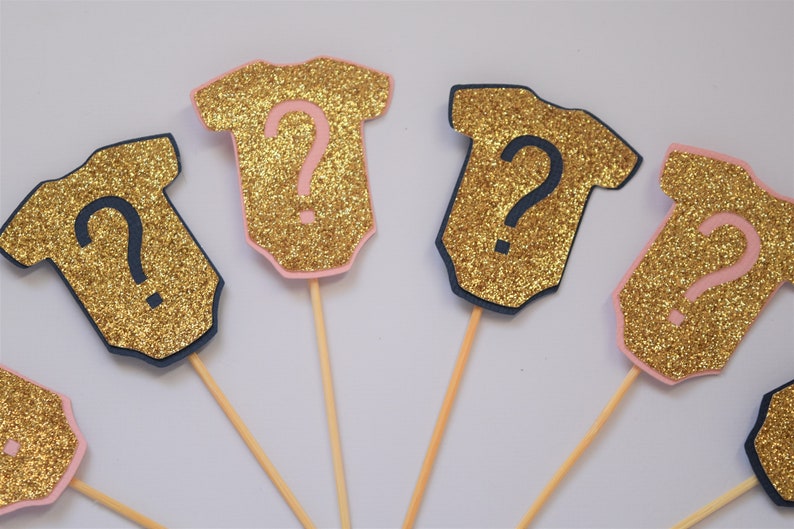 Gender Reveal Cupcake Toppers, Gender Reveal Party Decorations, Gender