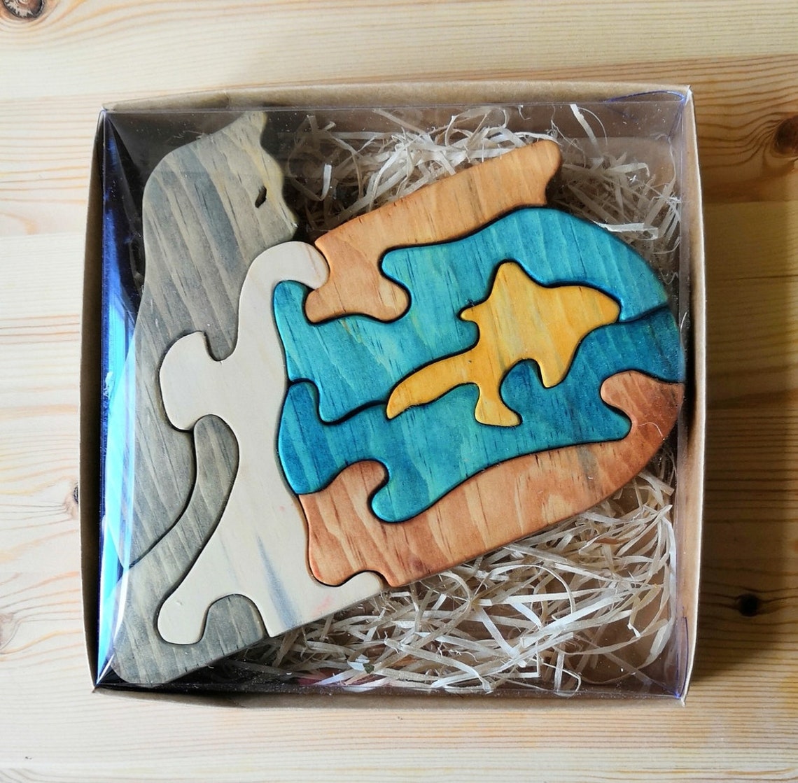 Rompecabezas de animales de madera Kitten