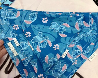 Stitch over the collar dog bandanna, cute dog accessories