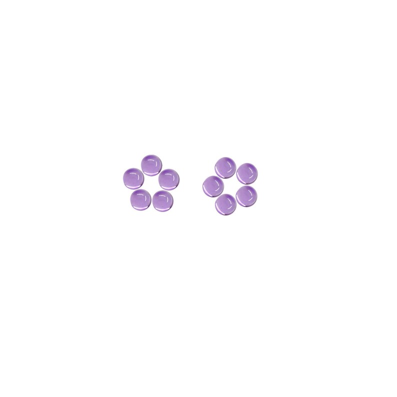 100/% Natural Amethyst Purple color Loose Gemstones Natural Gemstones For Sale Amethyst Round Shape Loose Plain Cabochon 4x4 mm Size