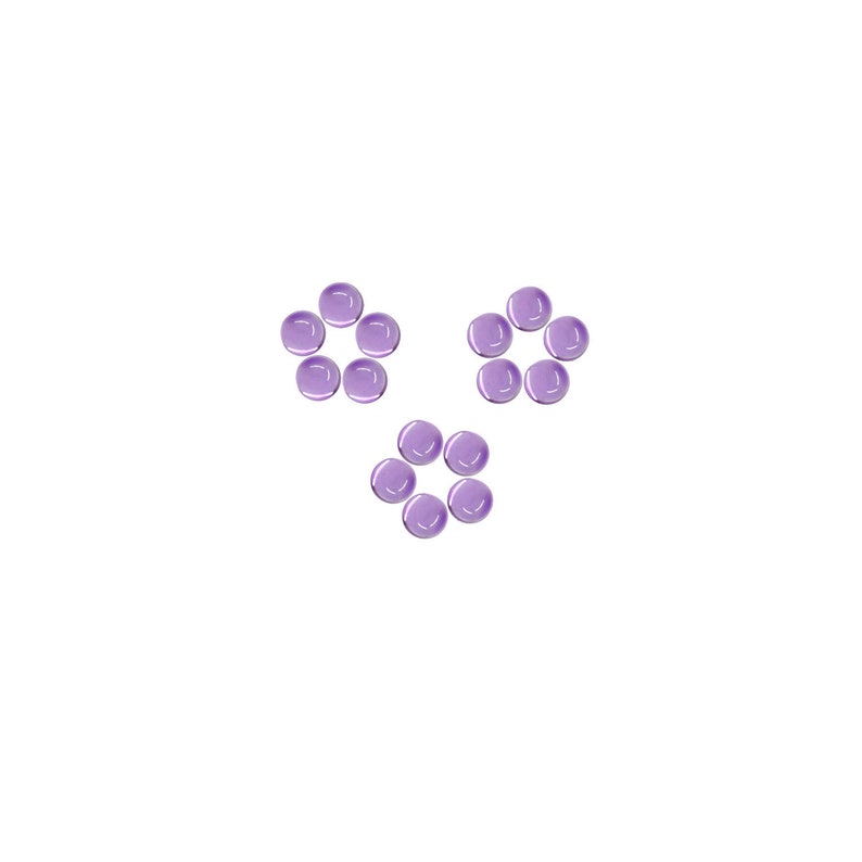 100/% Natural Amethyst Purple color Loose Gemstones Natural Gemstones For Sale Amethyst Round Shape Loose Plain Cabochon 4x4 mm Size