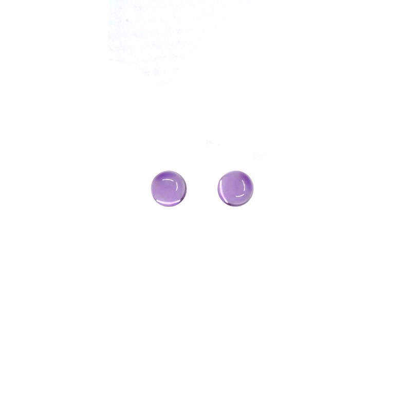 100/% Natural Amethyst Purple color Loose Gemstones Natural Gemstones For Sale Amethyst Round Shape Loose Plain Cabochon 4x4 mm Size