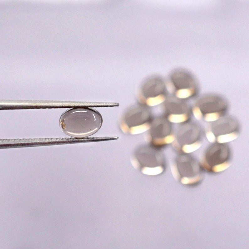 Smokey Quartz Oval Plain Cabochon gems 4x6 5x7 6x8 mm 100/% Natural Gemstones in Different Size Quantity For Jewellery