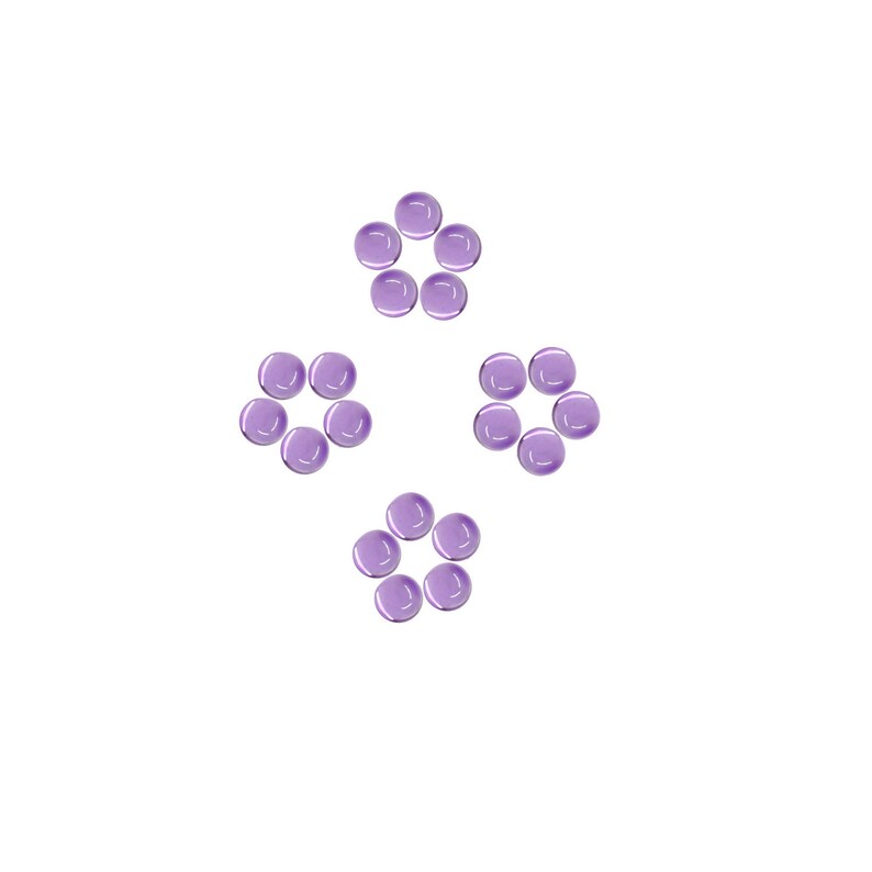 100/% Natural Amethyst Purple color Loose Gemstones Natural Gemstones For Sale Amethyst Round Shape Loose Plain Cabochon 4x4 mm Size